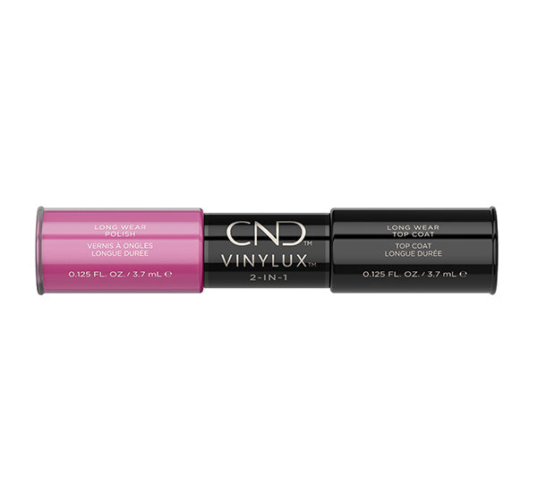 CND Vinylux 2in1 On the Go, 2 x 3.7ml, Hot Pop Pink - Neglelak