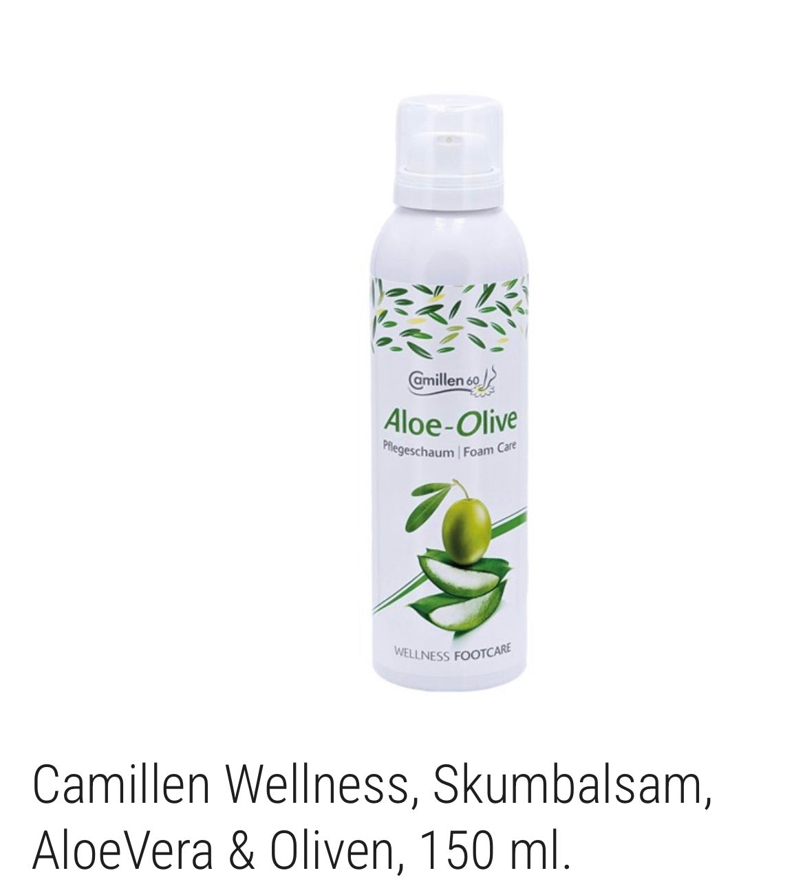 Camillen Wellness, Skum Balsam, AloeVera & Oliven, 150 ml.
